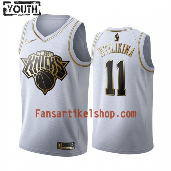 NBA New York Knicks Trikot Frank Ntilikina 11 Nike 2019-2020 Weiß Golden Edition Swingman - Kinder NBA New York Knicks Trikot Frank Ntilikina 11 Nike 2019-2020 Weiß Golden Edition Swingman - Kinder